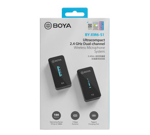 BOYA 2.4GHz Ultra-compact Wireless Microphone System BY-XM6-S1 