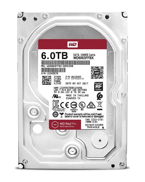 Хард диск WD Red Pro 6TB NAS 3.5" 6TB 256MB 7200RPM 