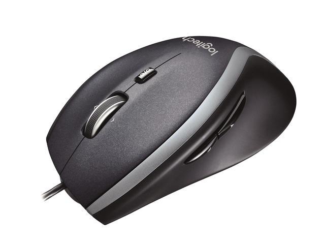 Жична оптична мишка LOGITECH M500, Бърз скрол, USB, Черен 