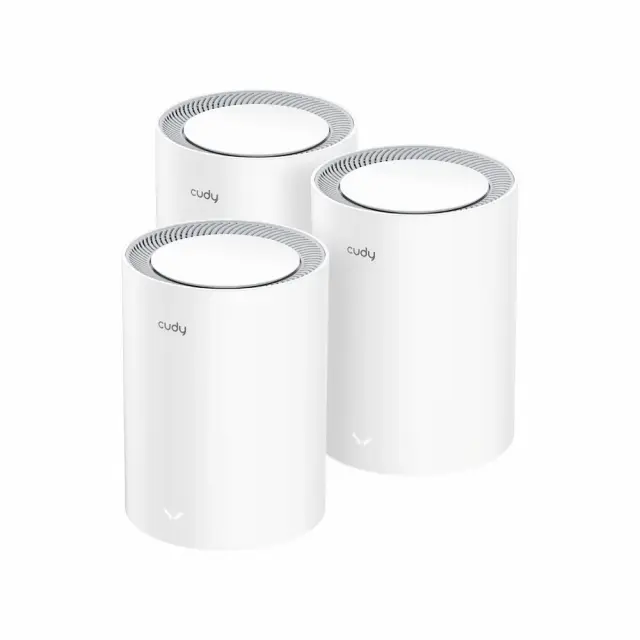 Безжична MESH система Cudy M3000, 3 броя, AX3000 Dual Band, 2.4/5 GHz, 574 -  2402 Mbps 
