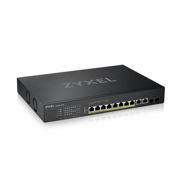 ZyXEL XS1930-12HP, 10-port 10GbE + 2xSFP port Smart Managed Switch PoE 