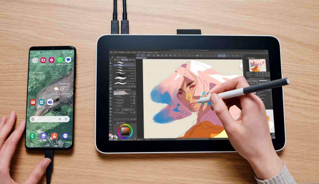 Графичен таблет Wacom one 12 pen display, 11.6", Бял 