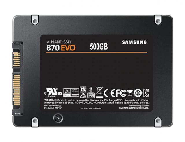 SSD SAMSUNG 870 EVO SATA 2.5”, 500GB, SATA 6 Gb/s, MZ-77E500B/EU 