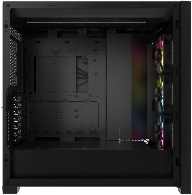 Кутия Corsair iCUE 5000D RGB Airflow Mid Tower, Tempered Glass, Черна 