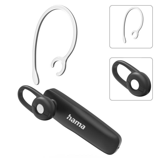 Hama “MyVoice700” Mono-Bluetooth Headset, Multipoint, Voice Control, black 