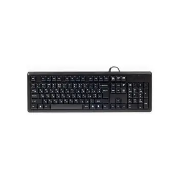Клавиатура на Руски, A4tech KR92, USB, Черна, кирилизирана на Руски