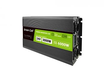 Inverter 24/220 V  DC/AC 3000W/6000W  Pure sine wave GREEN CELL