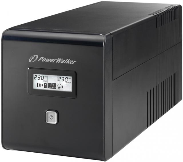 POWERWALKER UPS VI 1000 LCD, 1000VA, Line Interactive 