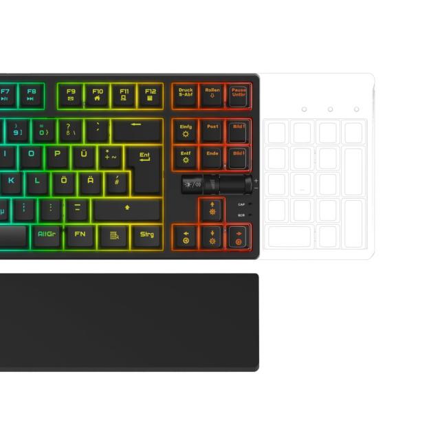 uRage "Exodus 860 Mechanical" Gaming Keyboard, Red Switches, 186076 