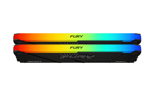 Памет Kingston FURY Beast Black RGB 64GB(2x32GB) DDR4 3200MHz CL16 