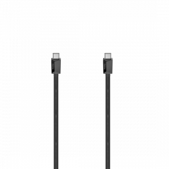 Кабел HAMA USB-C мъжко - USB-C мъжко, 0.75 м, 480Mb/s, USB 2.0, Черен