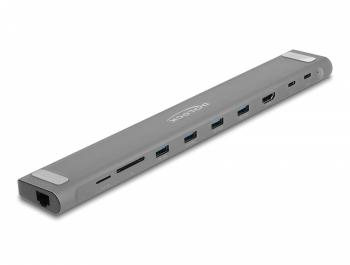 Докинг станция Delock Type-C, 4K - HDMI, USB 3.2 Gen 1, LAN, SD, PD 3.0