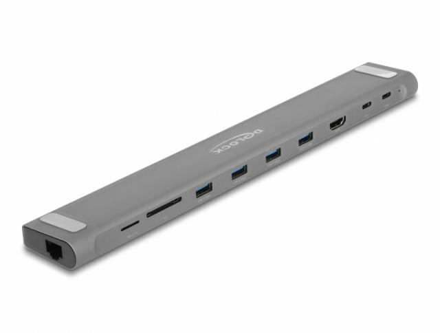 Докинг станция Delock Type-C, 4K - HDMI, USB 3.2 Gen 1, LAN, SD, PD 3.0 