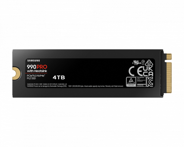 SSD SAMSUNG 990 PRO с Heatsink 4TB, MZ-V9P4T0CW 