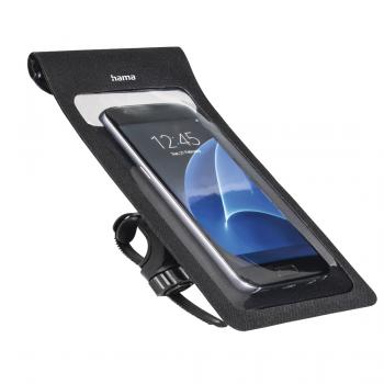 Hama "Slim" Smartphone Bag as Handlebar Bag for Bicycles, Waterproof