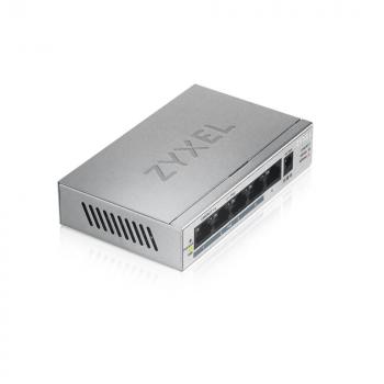 Switch ZyXEL GS1005-HP, 5 Port Gigabit PoE+ unmanaged, 60W