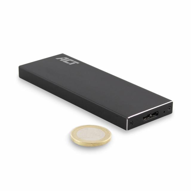 Чекмедже за твърд диск ACT AC1600, M.2 SSD, USB 3.2 Gen1, Черен 