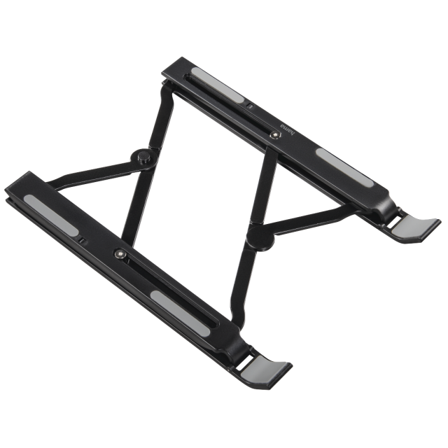 Hama Light Notebook Stand, Foldable, Inclinable in 12 stages, up to 39 cm (15.4"), black 