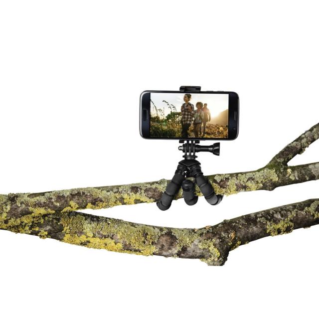 Hama "Flex" Mini-Tripod for Smartphone and GoPro, 14 cm, 04609 