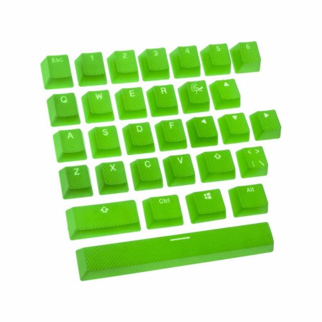 Капачки за механична клавиатура Ducky Green 31-Keycap Set Rubber Backlit Double-Shot US Layout 