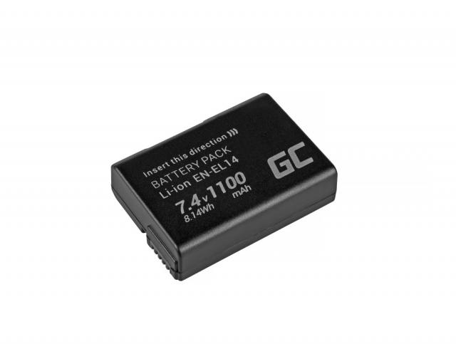 Camera Battery for NIKON EN-EL14, 7.4V, 1100mAh, Li-Ion,, Cameron Sino 