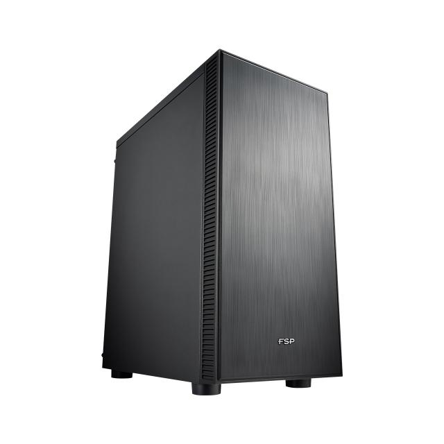 Кутия FSP CMT223S Silent ATX Mid Tower, Черна 