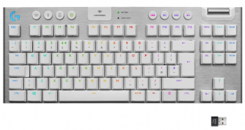 Wireless gaming Mechanical keyboard Logitech, G915 TKL White Lightsync RGB, Tactile Switch