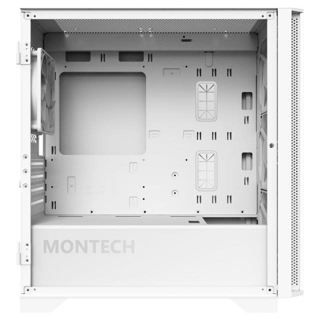 Кутия MONTECH AIR 100 ARGB, TG, Micro-ATX, Бяла 