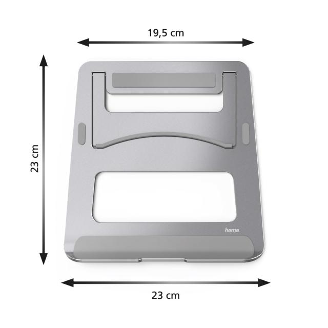 Hama "Aluminium" Notebook Stand, silver 