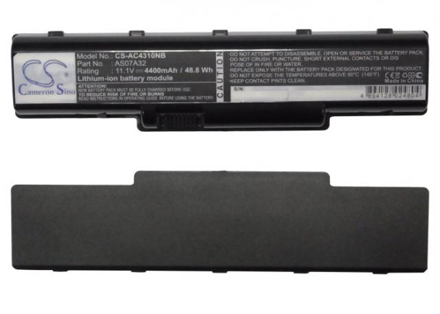 Батерия  за лаптоп CAMERON SINO, Acer Aspire 4310/4520/4710/4920/4930G AS07A41/ASO7A42, 11.1V, 4400mAh 