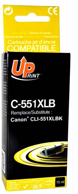 Мастилница UPRINT CLI-551XL CANON, Black 