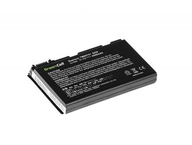 Laptop Battery for Acer TravelMate 5220 5520 5720 7520 7720 Extensa 5100 5220 5620 5630 11.1V 4400mAh GREEN CELL 