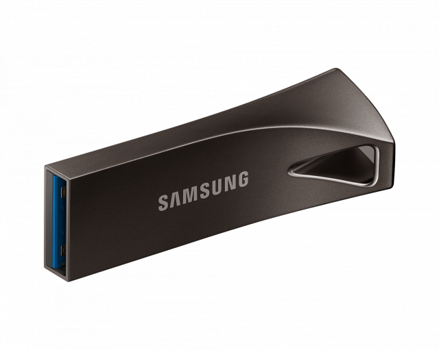 USB памет Samsung BAR Plus, 128GB, USB-A, Titanium Gray 