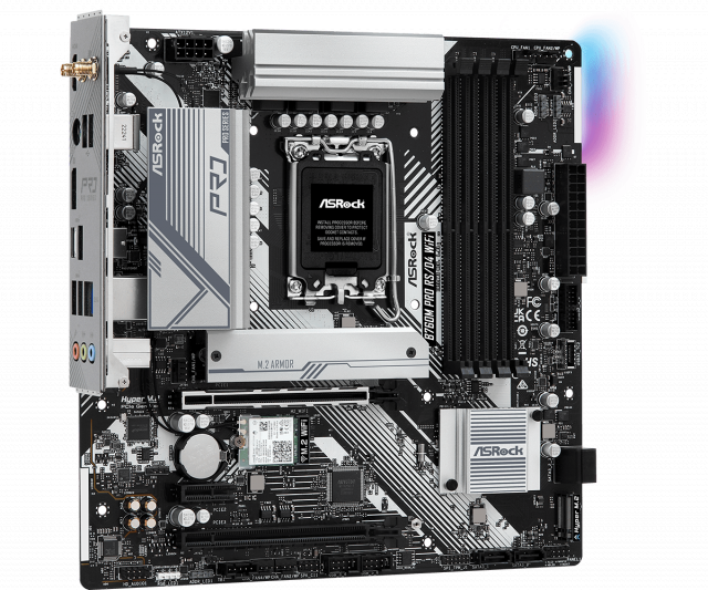 Дънна платка ASRock B760M PRO RS WIFI 6E, LGA1700 