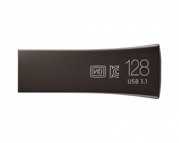 Samsung USB Flash Drive BAR Plus, 128GB, USB-A, Titanium Gray