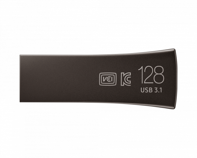 USB памет Samsung BAR Plus, 128GB, USB-A, Titanium Gray 