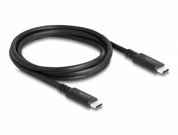 Коаксиален кабел Delock USB4 40 Gbps, USB PD 3.1,  1.2 m, Power Range 240 W