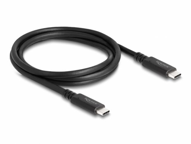 Коаксиален кабел Delock USB4 40 Gbps, USB PD 3.1,  1.2 m, Power Range 240 W 