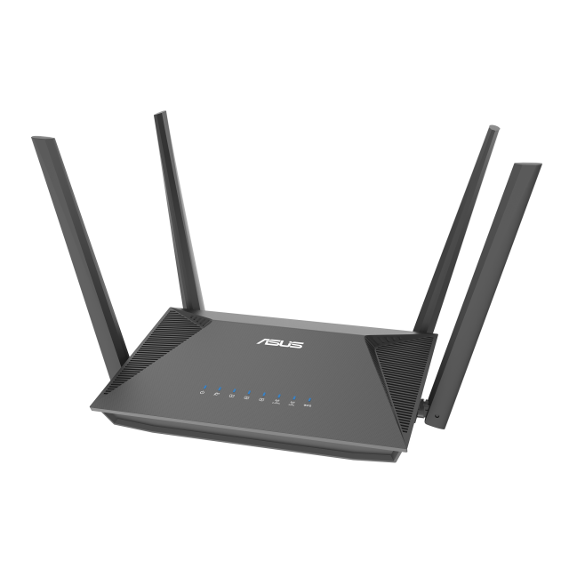 Безжичен рутер ASUS RT-AX52 AX1800 Dual Band WiFi 6 (802.11ax), AiMesh Compatible, Buil-in VPN 