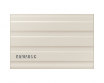 External SSD Samsung T7 Shield, 1TB USB-C, Moonrock Beige