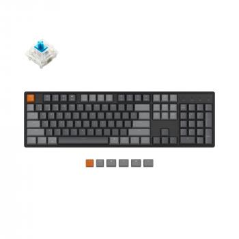 Mechanical Keyboard Keychron K10 Hot-Swappable Full-Size Gateron Blue Switch RGB LED Aluminium Frame