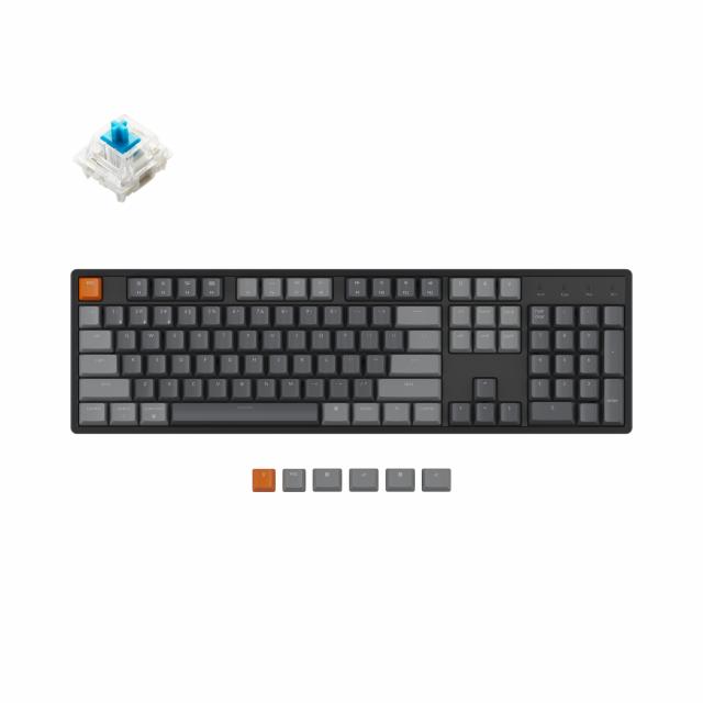 Геймърска механична клавиатура Keychron K10 Hot-Swappable Full-Size Gateron Blue Switch RGB LED Aluminium Frame 