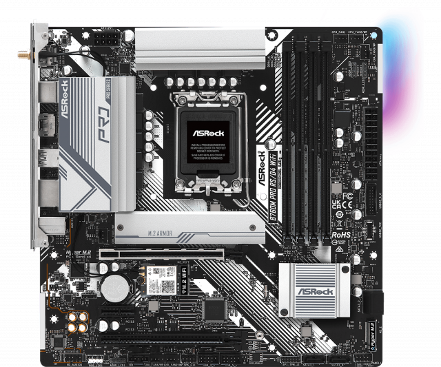 Дънна платка ASRock B760M PRO RS WIFI 6E, LGA1700 