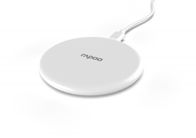 Wireless Charger for Smartphones RAPOO XC105, Qi, 5W/7.5W/10W, White 