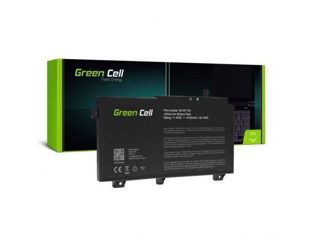 Батерия за лаптоп   GREEN CELL B31N1726, Asus TUF Gaming FX504, FX504G, FX505, FX505D, FX505G, A15 FA506, A17 FA706, 11.4V, 4100mAh 