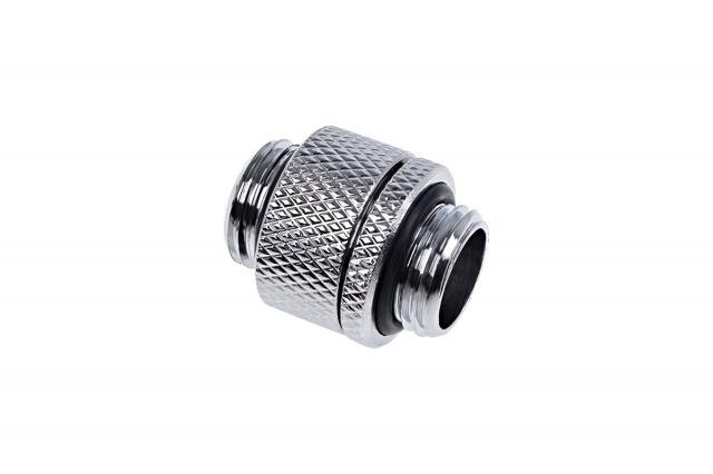 Alphacool Eiszapfen double nippel rotatable G1/4 outer thread to G1/4 outer thread - chrome 