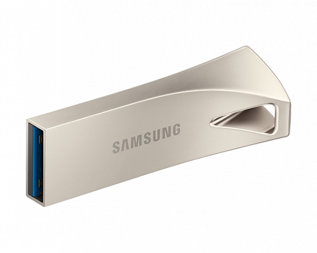 USB памет Samsung BAR Plus, 256GB, USB-A, Сребриста 