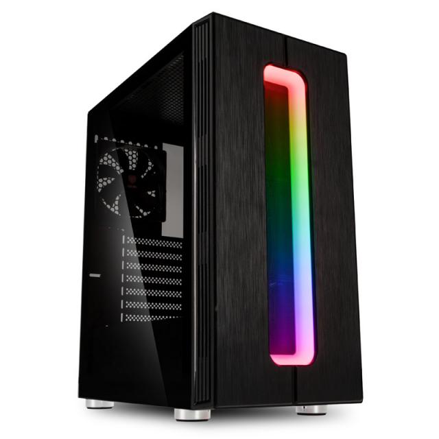 Кутия Kolink Nimbus RGB Mid-Tower, Черна 