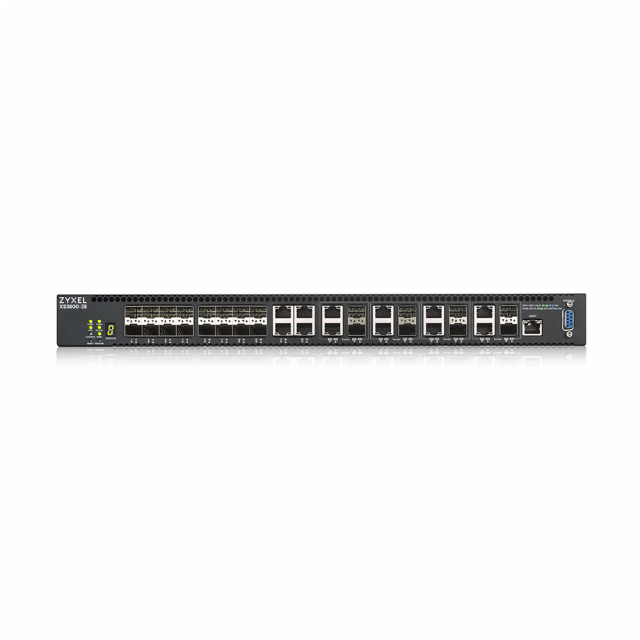 Суич ZYXEL XS3800-28, 28-port 10GbE, L3, RAM 8Gb 