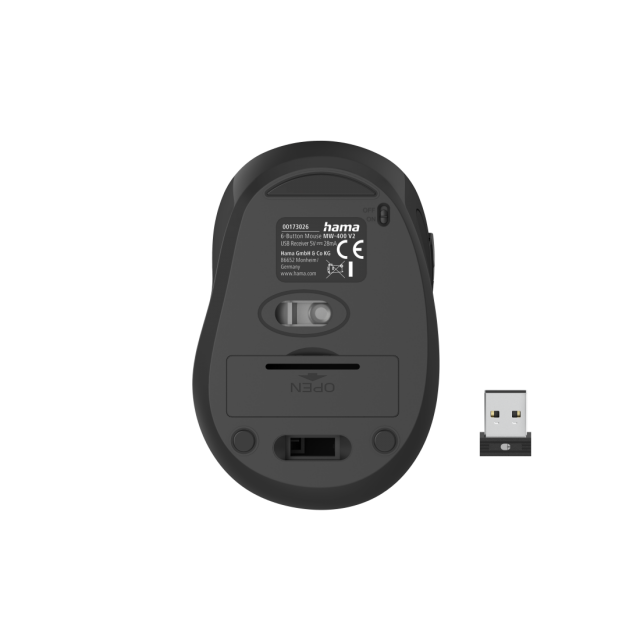 Hama "MW-400 V2" Optical 6-Button Wireless Mouse, 173026 